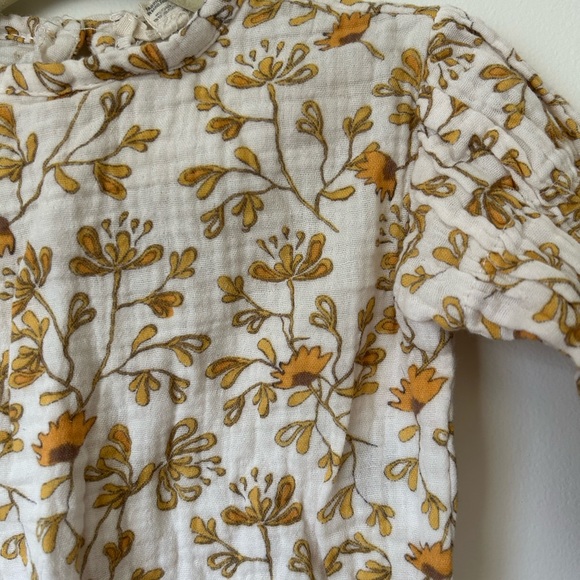 Vintage Look Muslin Floral Top Blouse Size 12M - Picture 2 of 2